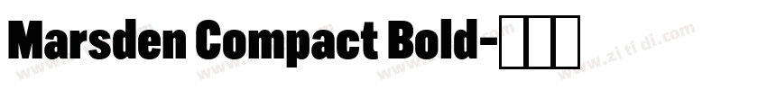 Marsden Compact Bold字体转换
